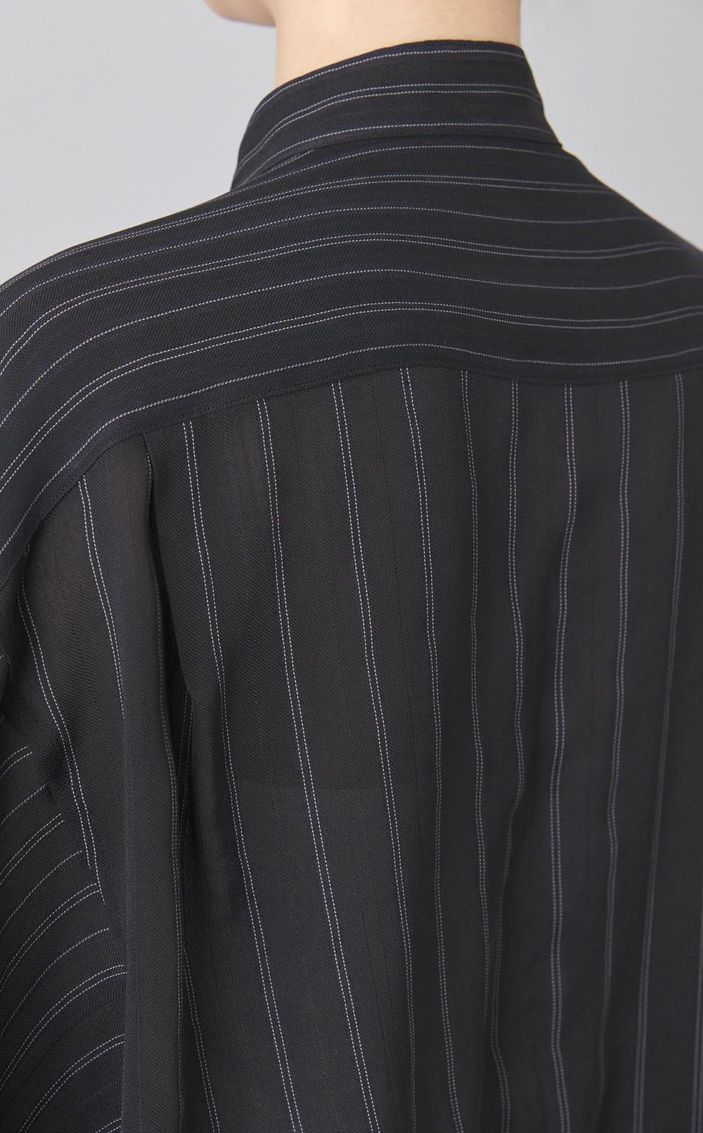 ダブルエンド2wayストライプシャツ