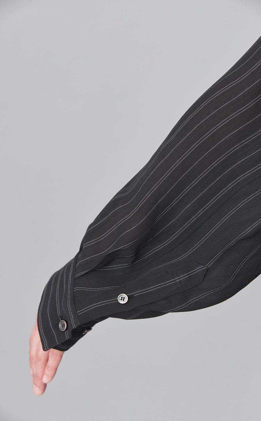 ダブルエンド2wayストライプシャツ