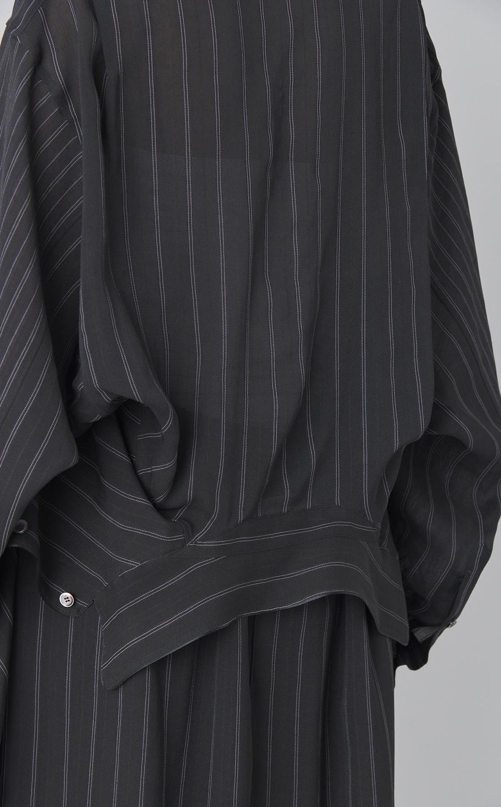 ダブルエンド2wayストライプシャツ