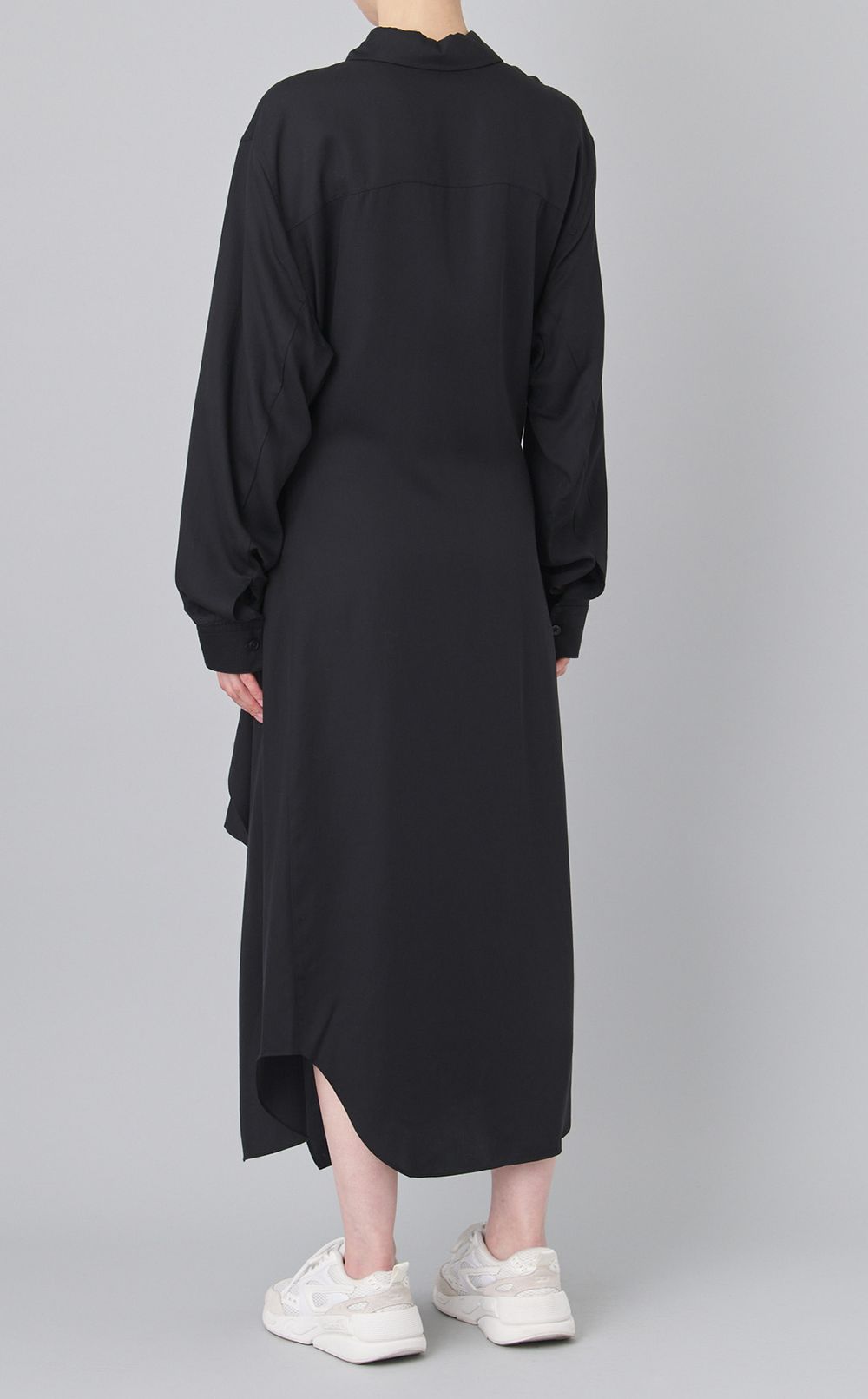 タイウエストシャツワンピース