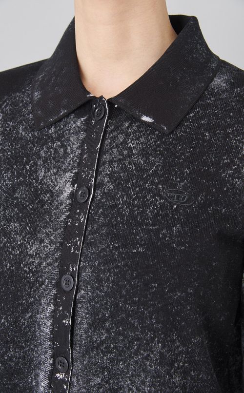 コットンポロカーディガン