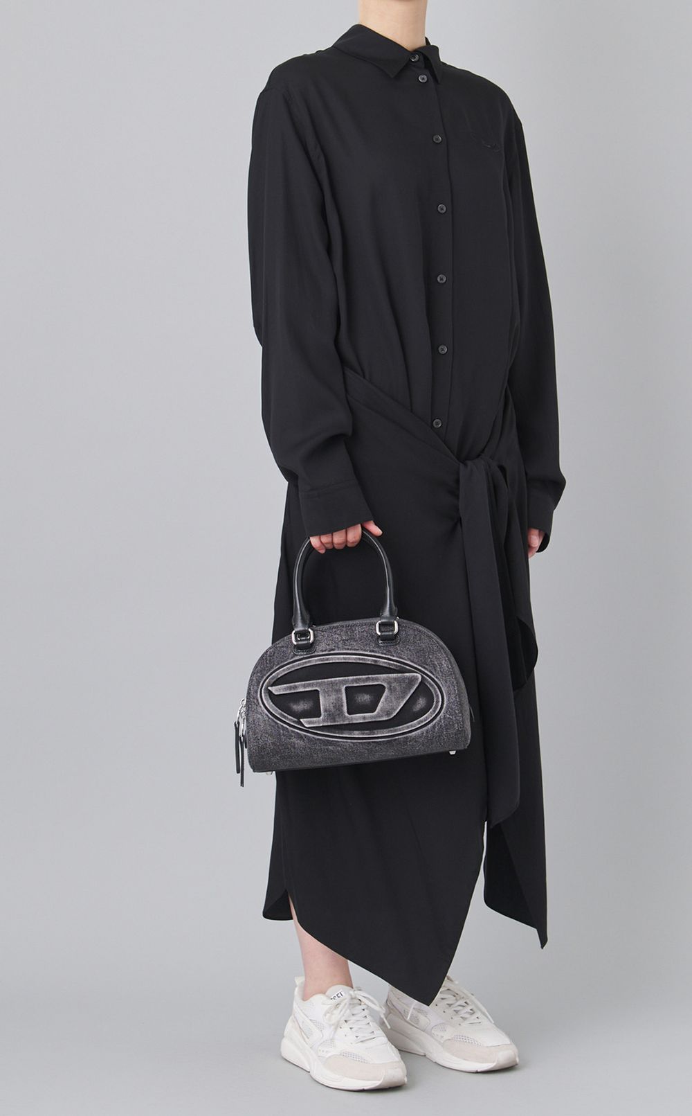 1DRデニムトップハンドルバッグ