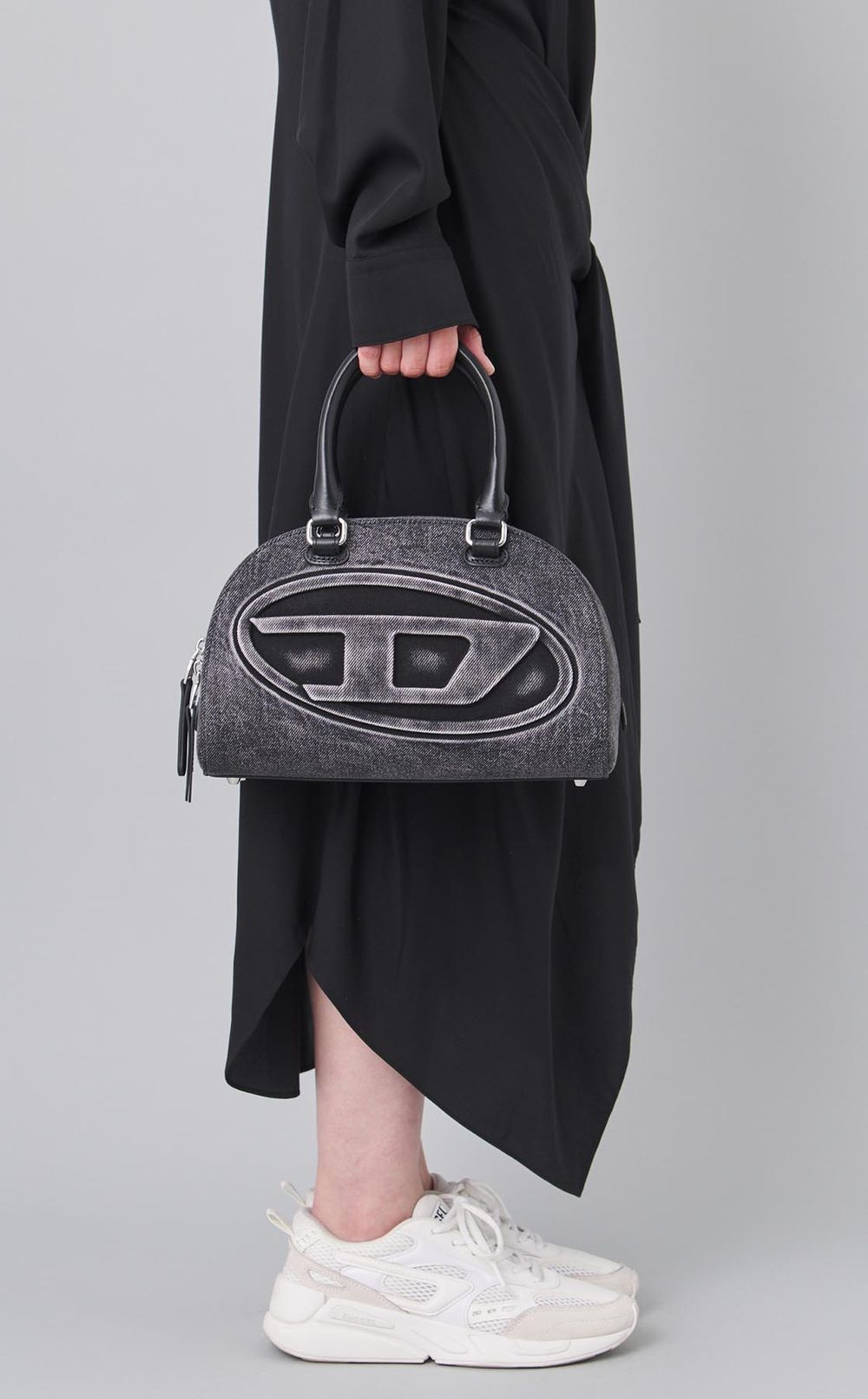 1DRデニムトップハンドルバッグ