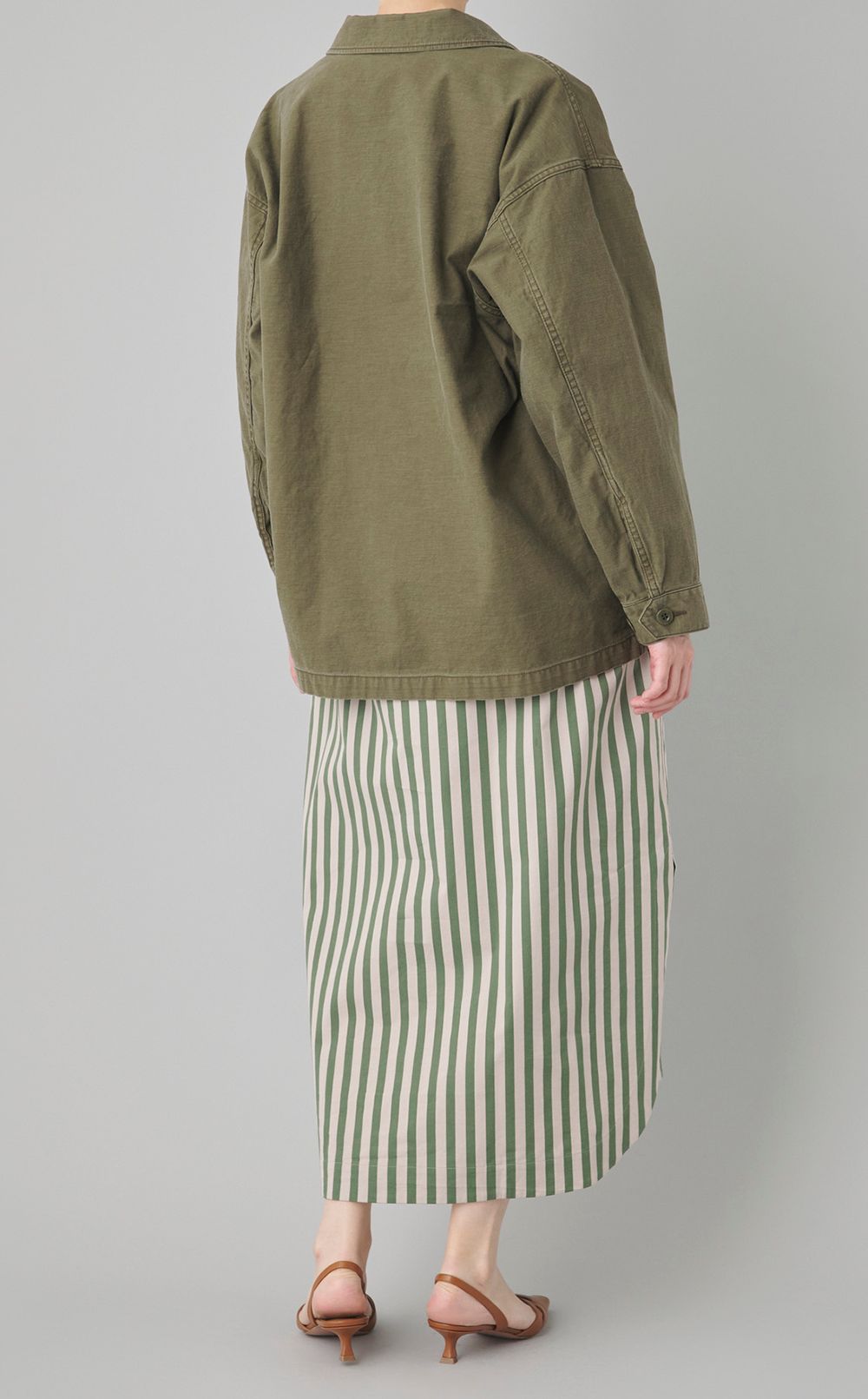 バックサテンミリタリージャケット