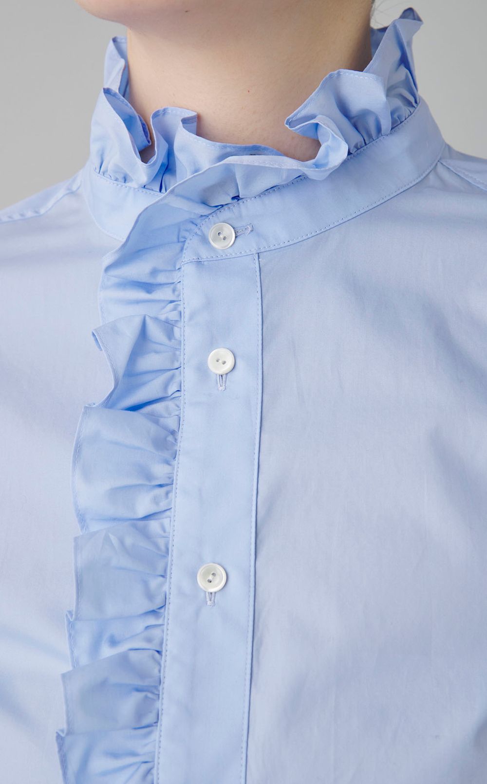 フリルデザインシャツ