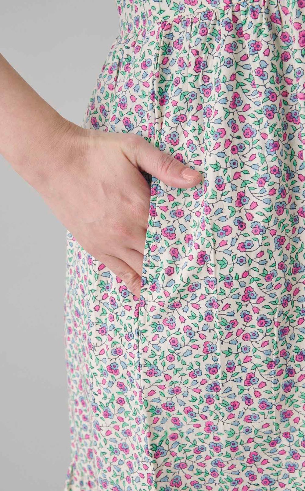 gaiaフラワープリントワンピース