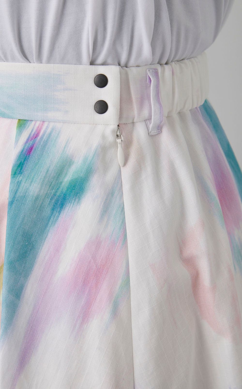 プリント柄リップストップスカート