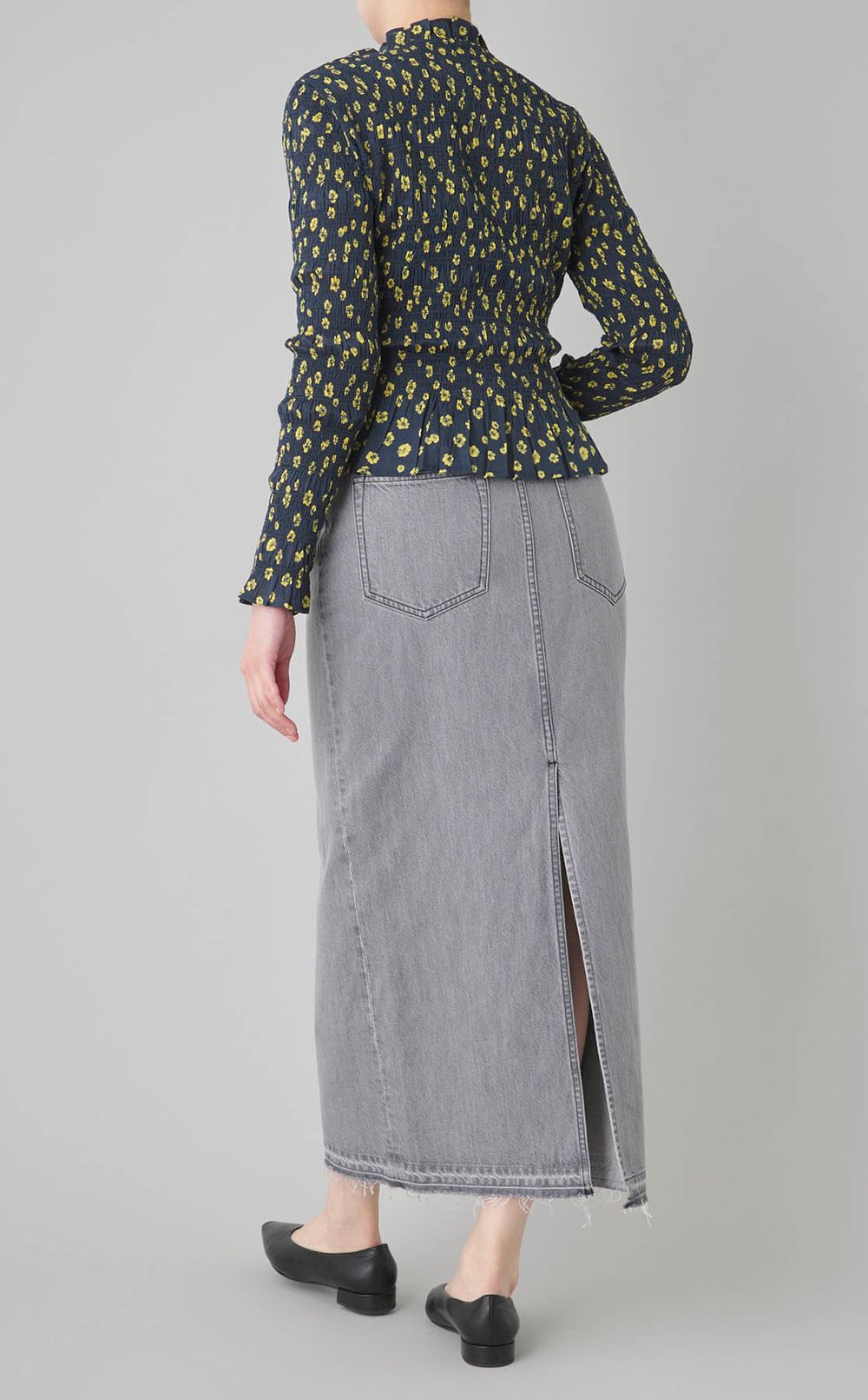 NORRAフラワープリン卜トップス