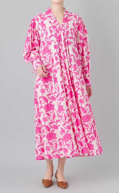 Leoプリントロングワンピース