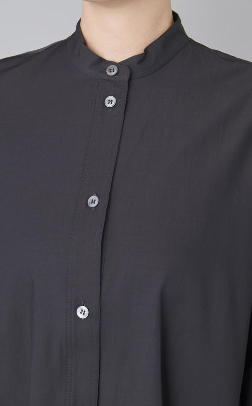 バンドカラー Aラインワンピース