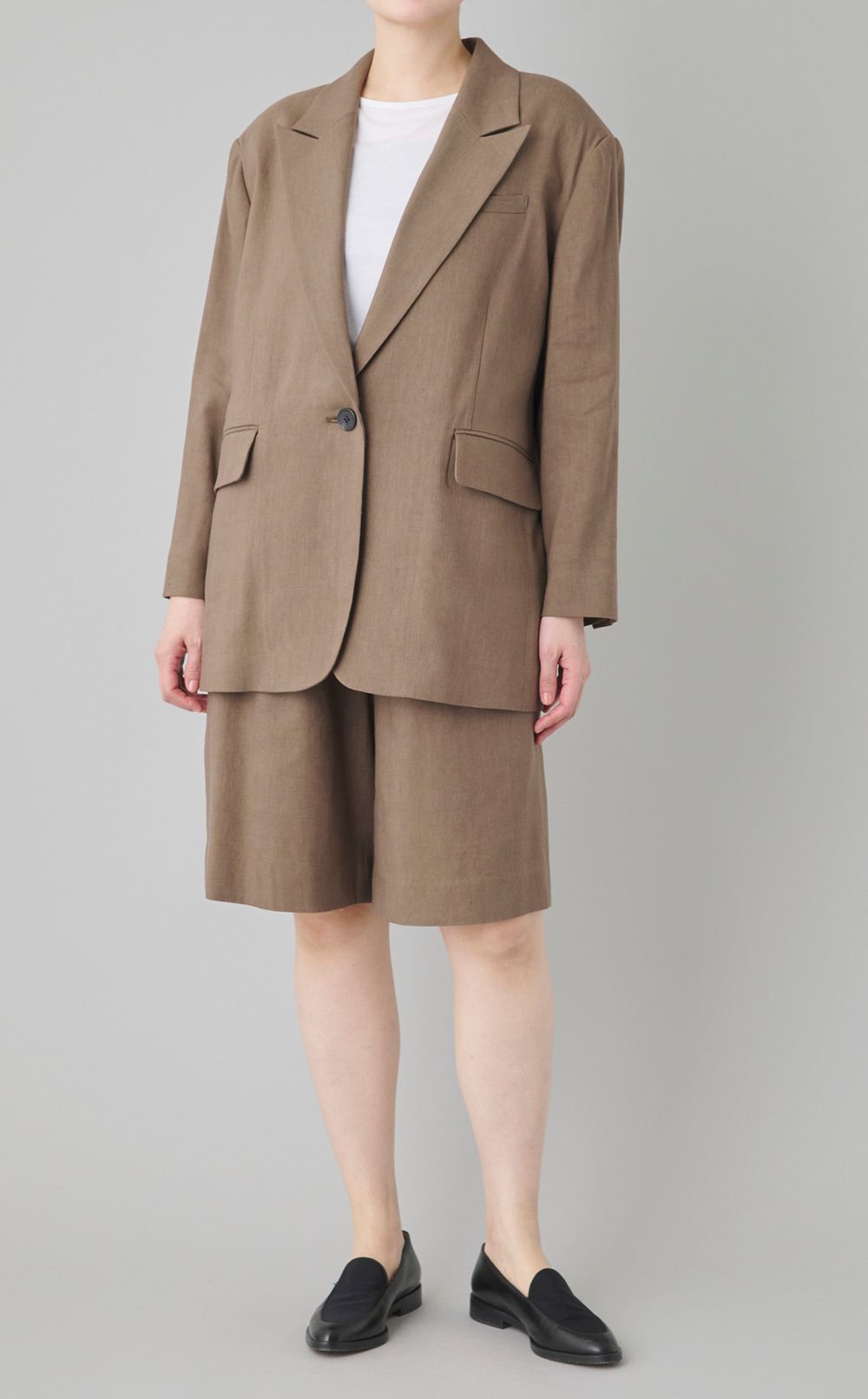 リネンウールワイドジャケット