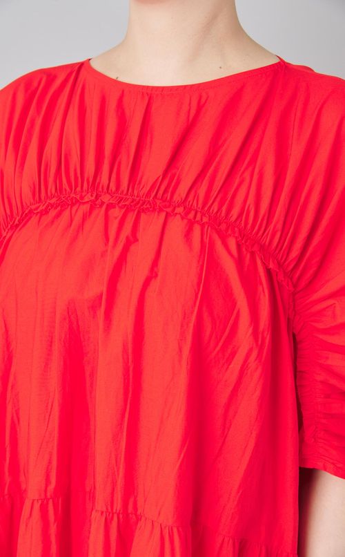 Inesギャザーワンピース