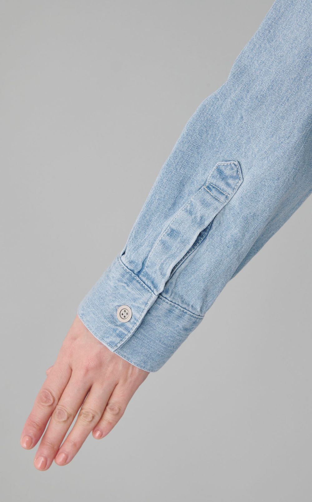 デニムシャツロングワンピース