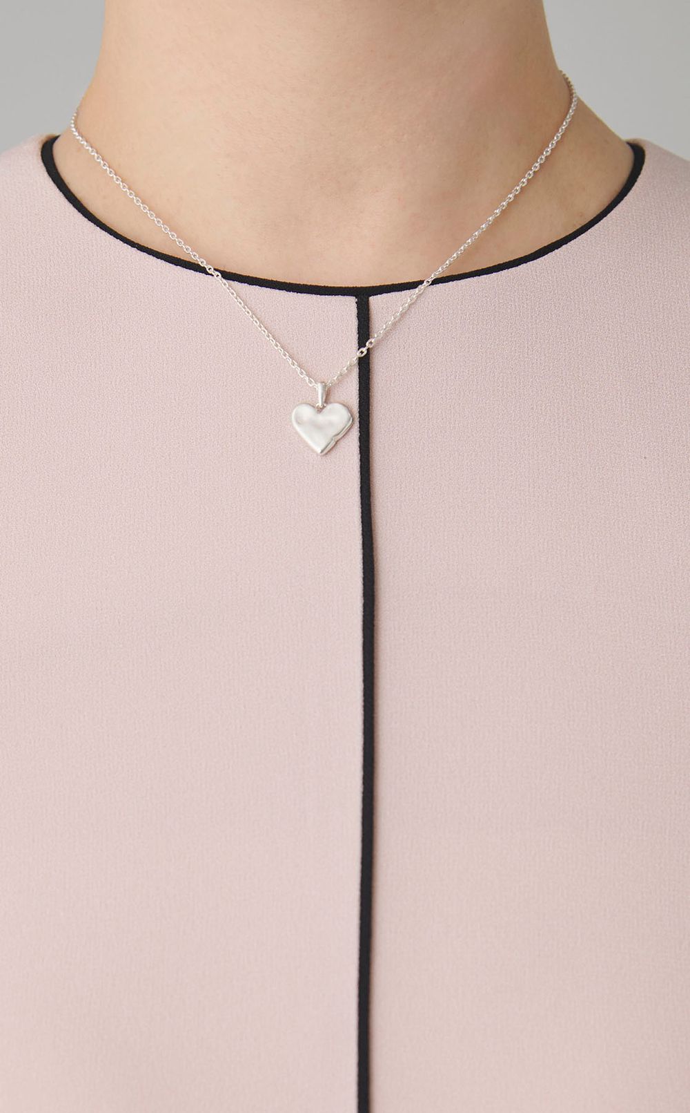 シルバーハートモチーフ2wayネックレス
