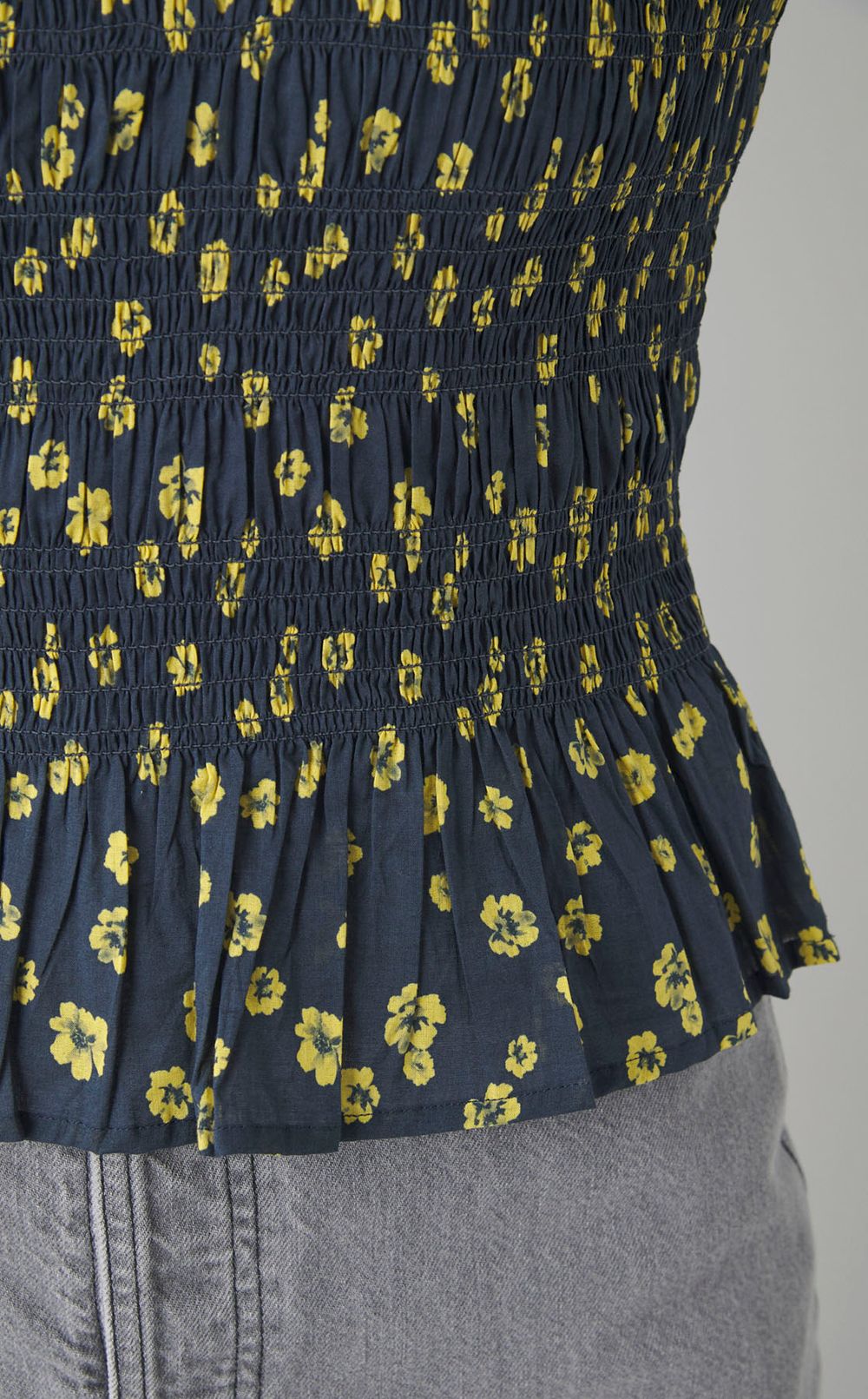 NORRAフラワープリン卜トップス