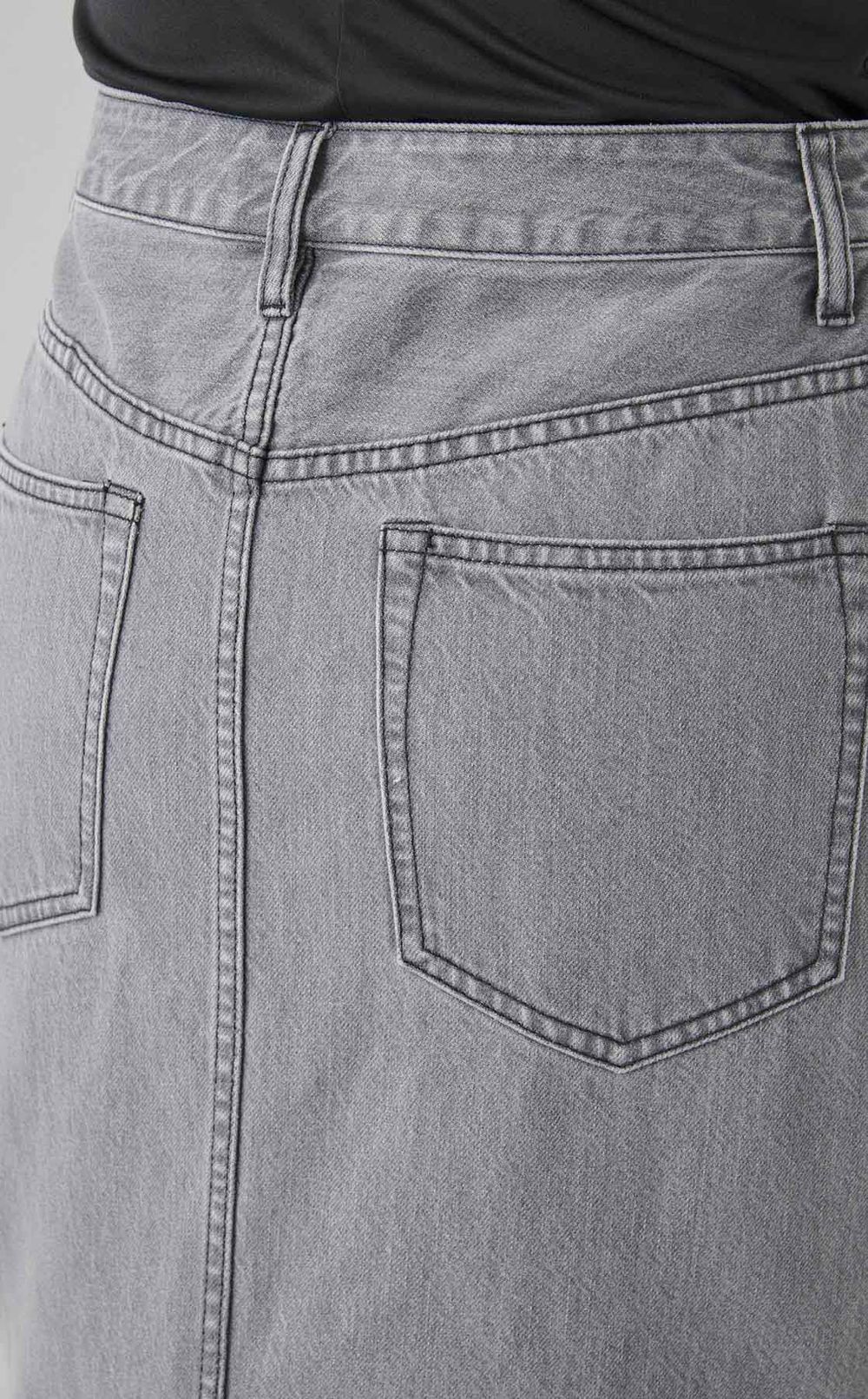 デニム Iラインロングスカート