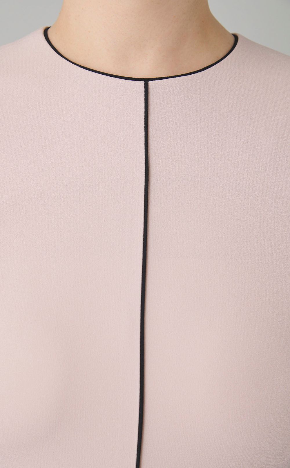 バイカラートリム Iラインワンピース