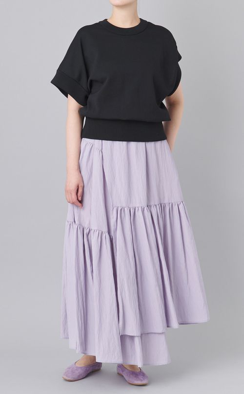 アシンメトリーニットプルオーバー