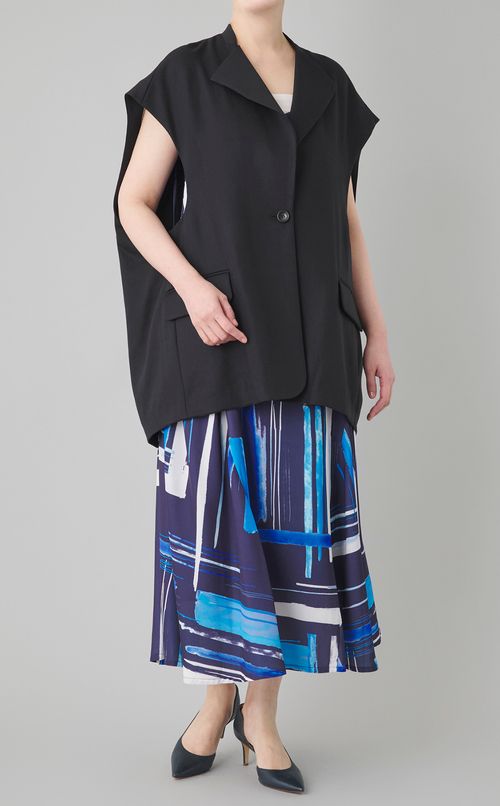 ノースリーブオーバージレコート