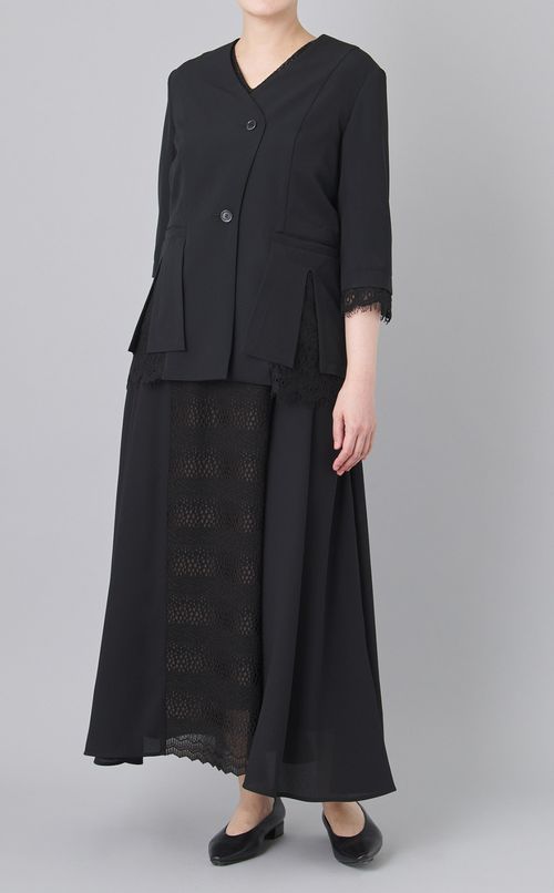 フレームレースノーカラージャケット