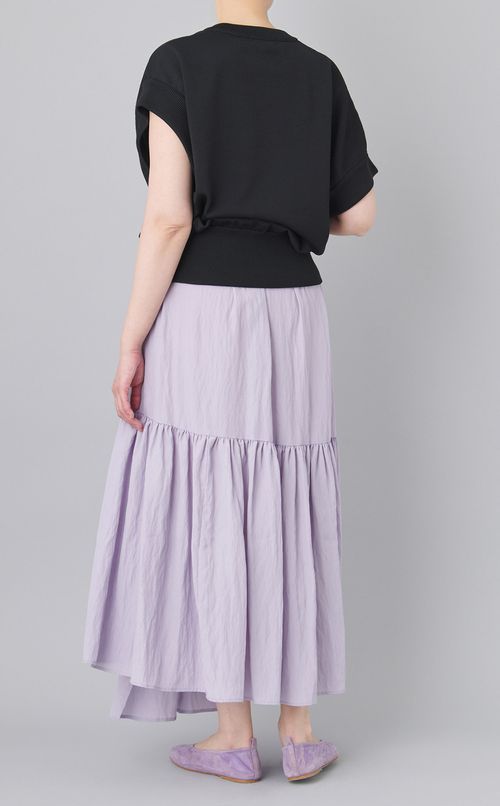 アシンメトリーニットプルオーバー