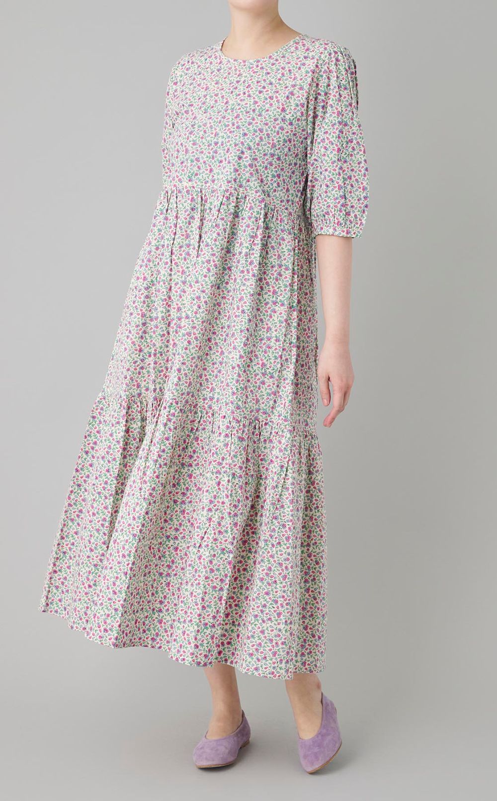 gaiaフラワープリントワンピース