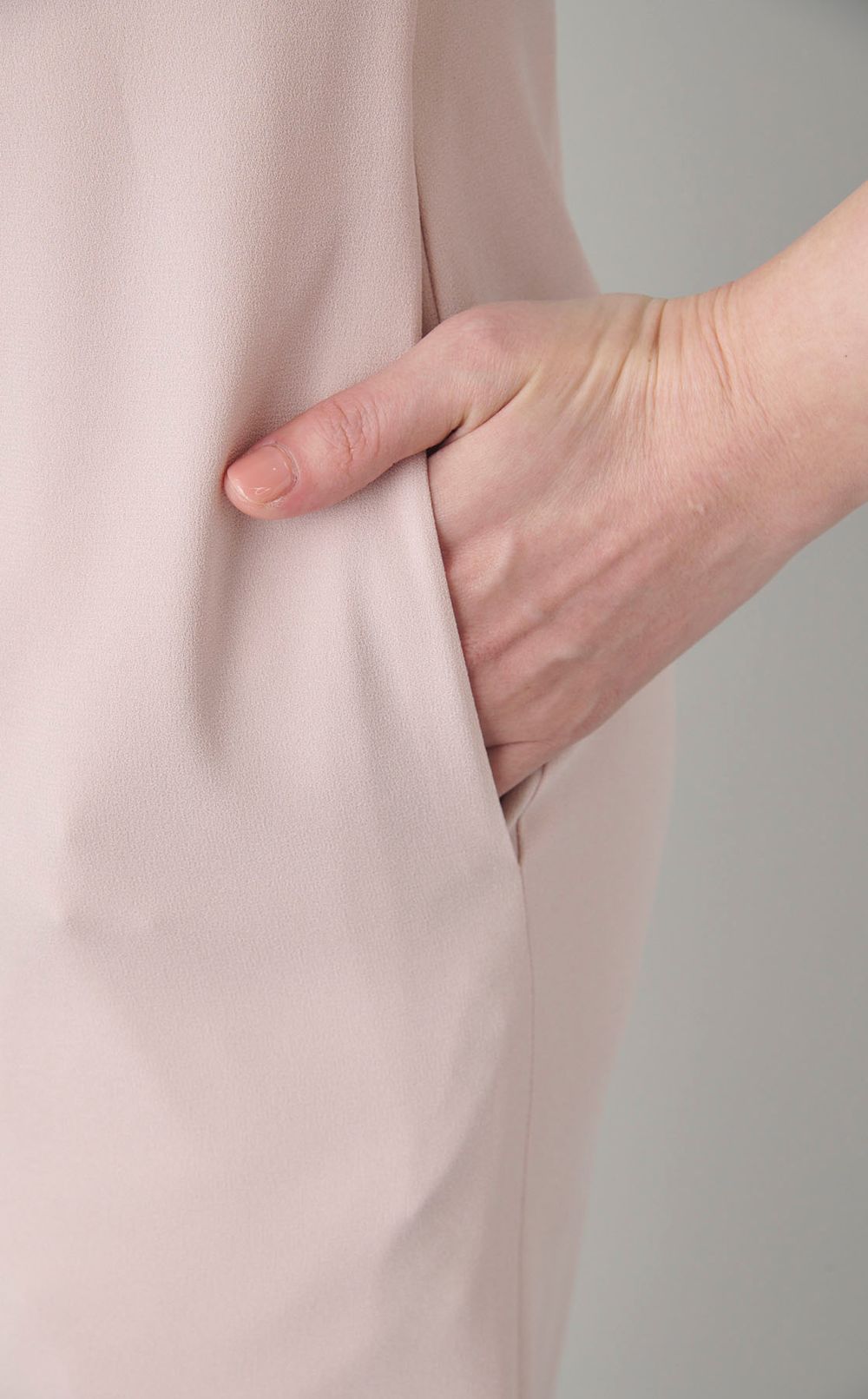 バイカラートリム Iラインワンピース