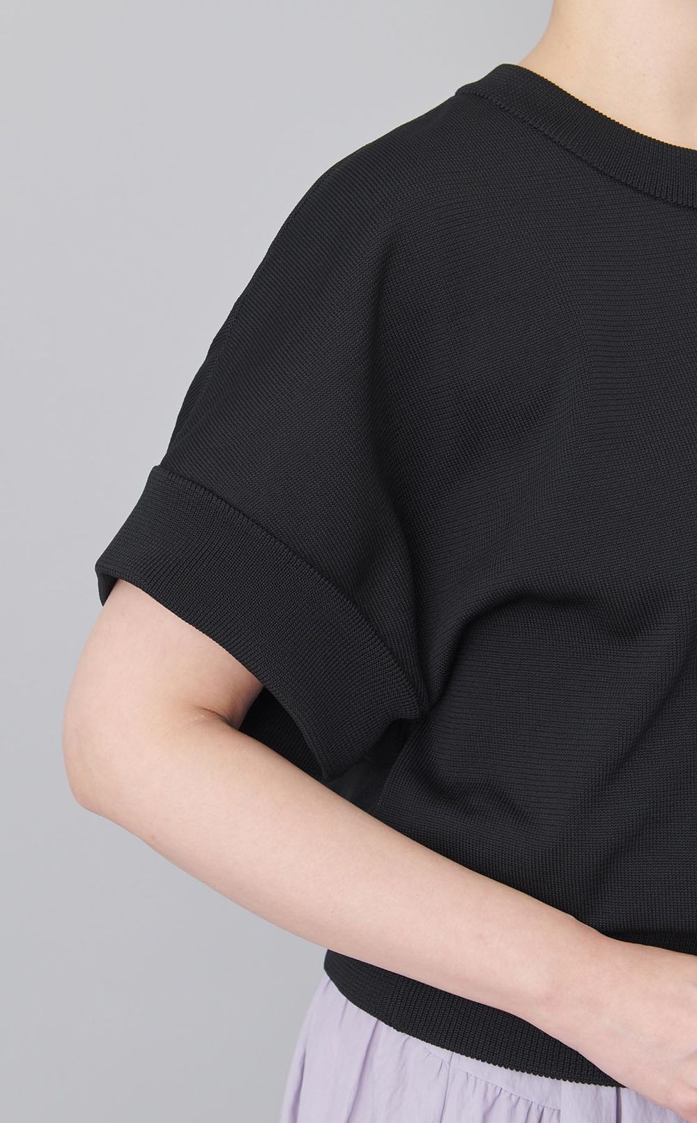 アシンメトリーニットプルオーバー