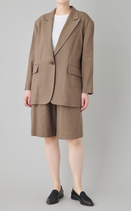 リネンウールハーフショートパンツ