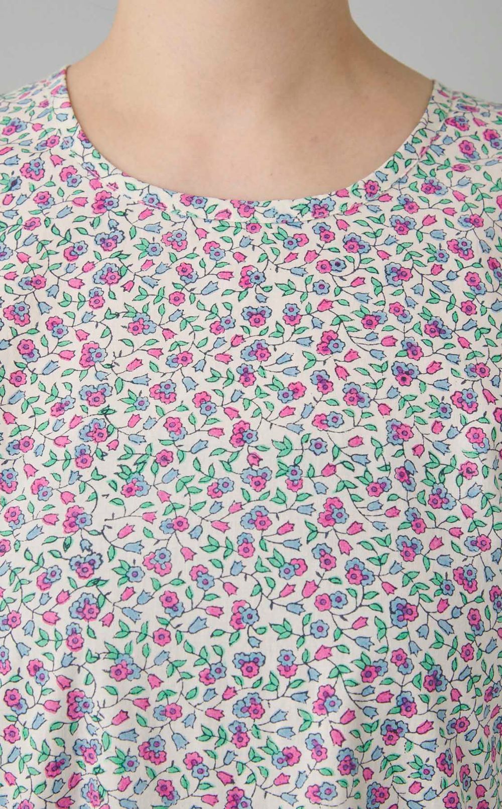 gaiaフラワープリントワンピース