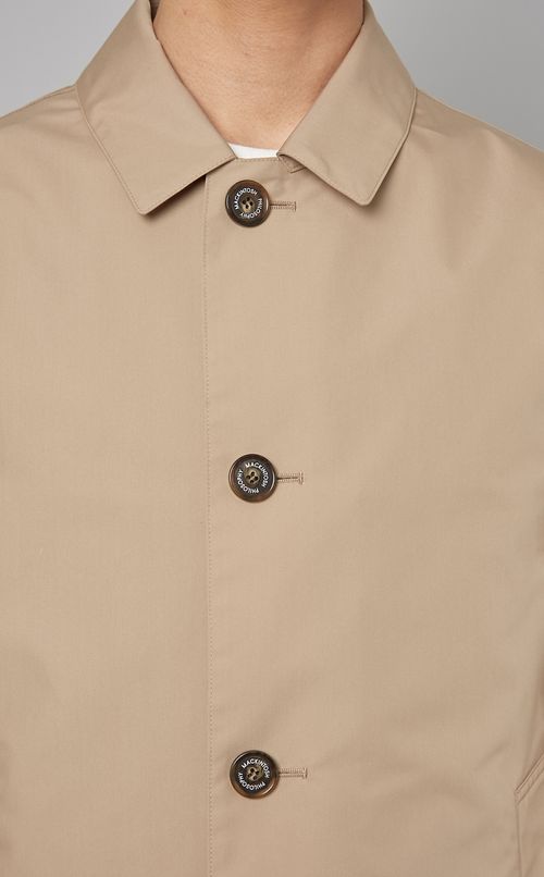 ステンカラーミディコート