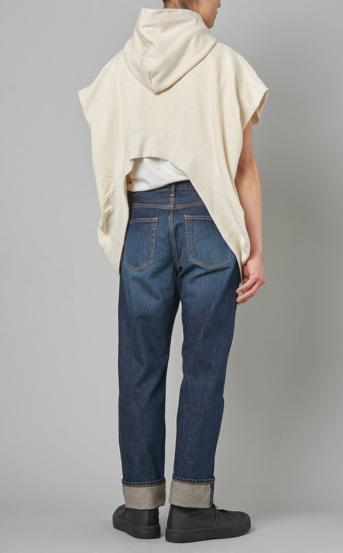 エンブレムバックデザインパーカー