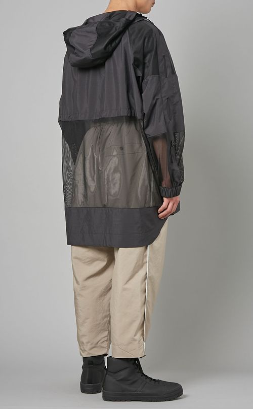 メッシュコンビフードブルゾン