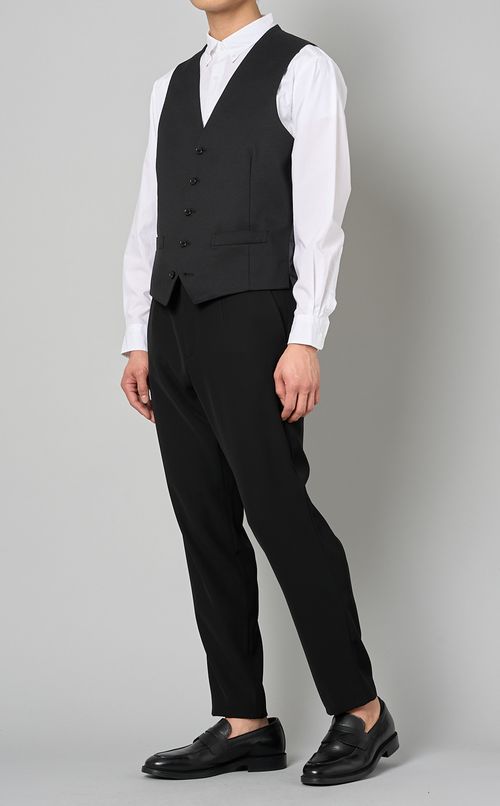 バーズアイストレッチウエストコート