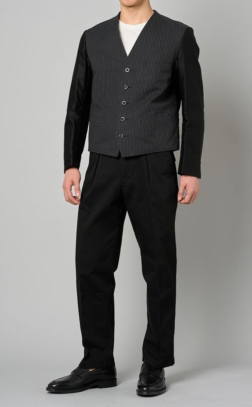 ストライプワークジャケット