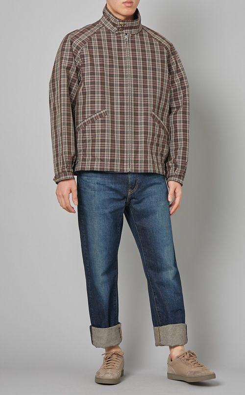 チェックゴルフジャケット