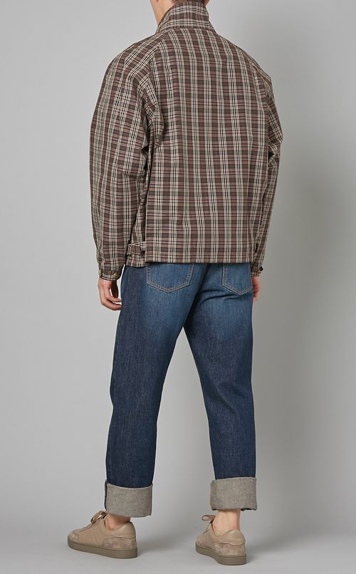 チェックゴルフジャケット