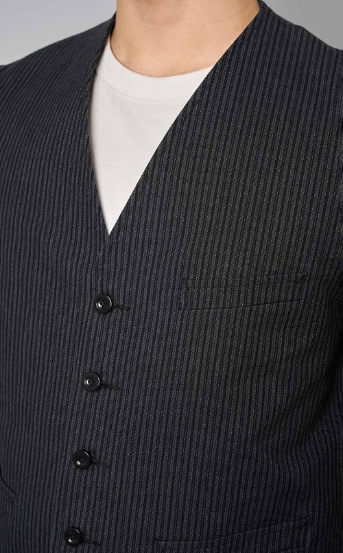 ストライプワークジャケット