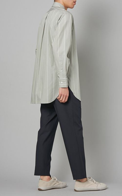 コットンストライプシャツ