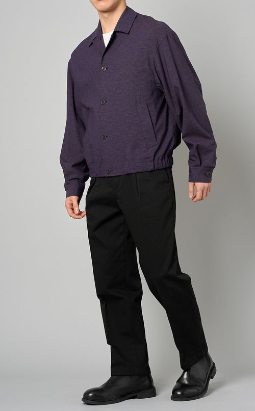 マイクロチェックブルゾン