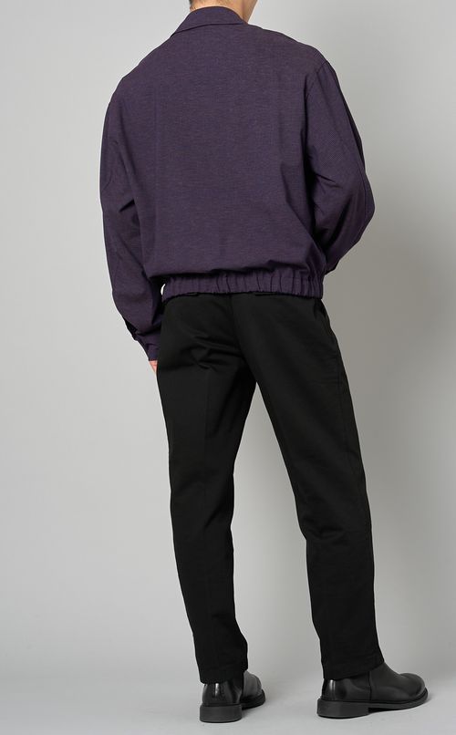 マイクロチェックブルゾン