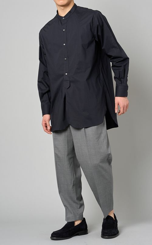 バンドカラーシャツ