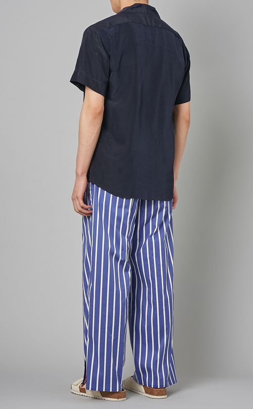 オープンカラーハーフスリーブシャツ