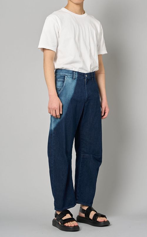 ツートーンデニムパンツ