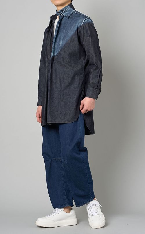 ツートーンデニムパンツ