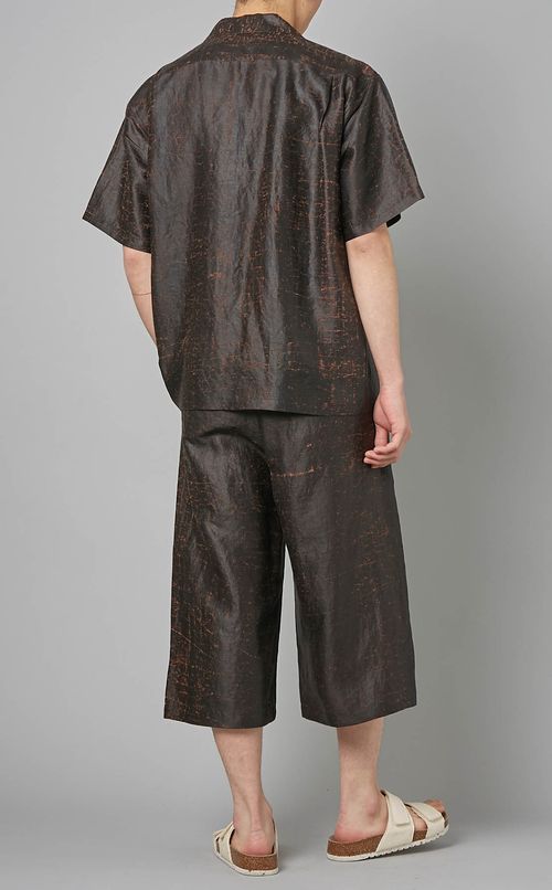 シルクプリントパンツ