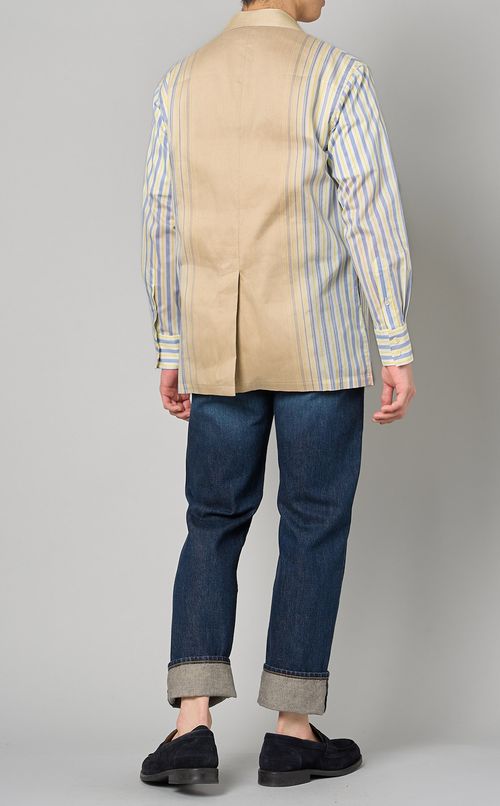 ストライプシャツジャケット