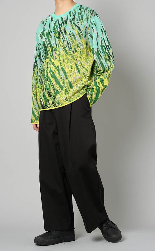 ジャージーワイドトラウザー