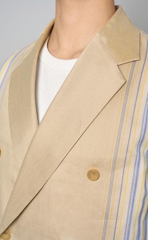 ストライプシャツジャケット