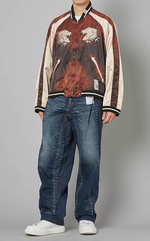 ドッキングデニムパンツ